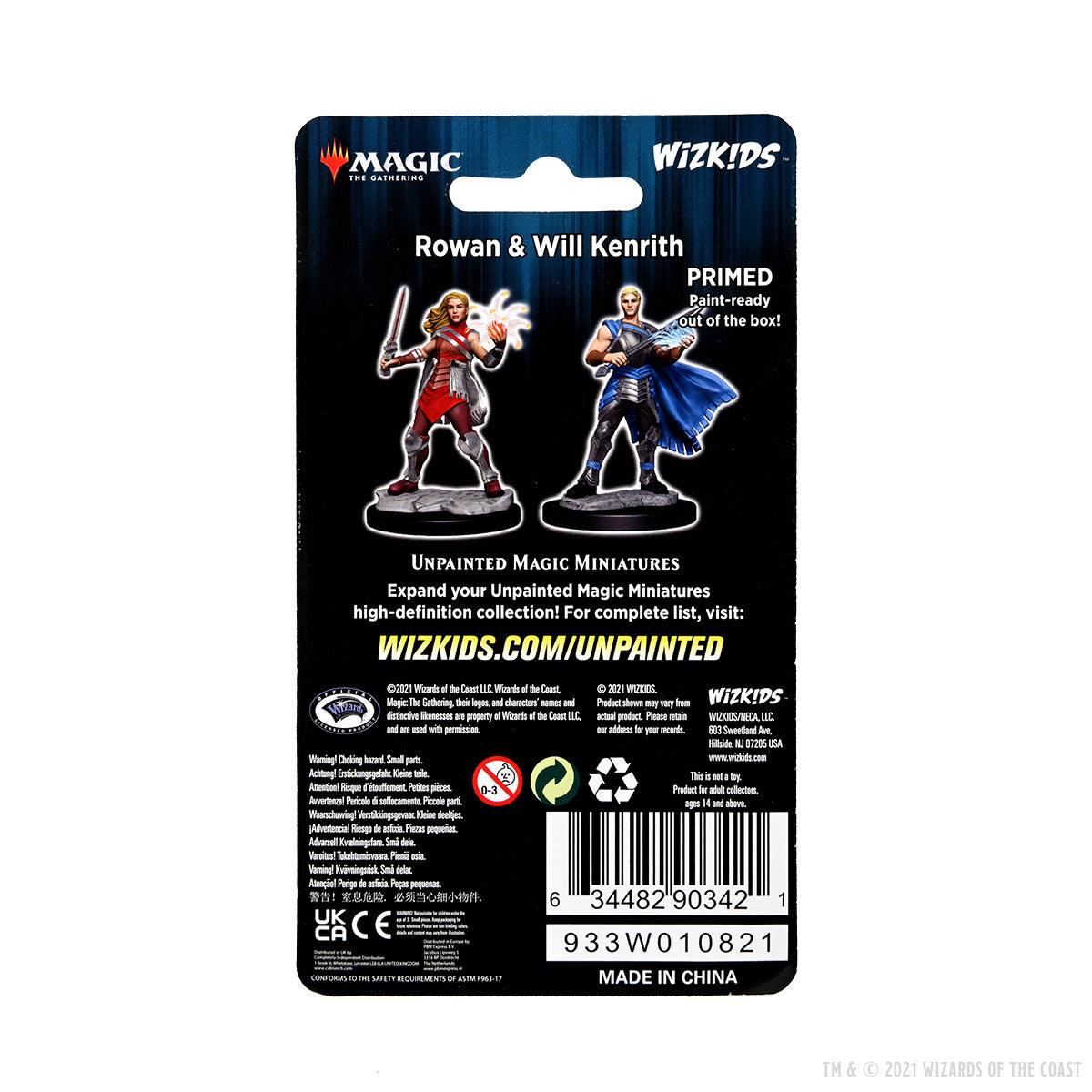 Magic: The Gathering Unpainted Miniatures: Rowan Kenrith & Will Kenrith - Mini Megastore