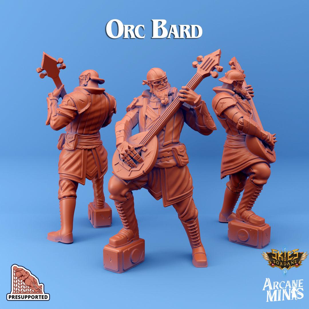 Male Orc Bard Miniature - Mini Megastore