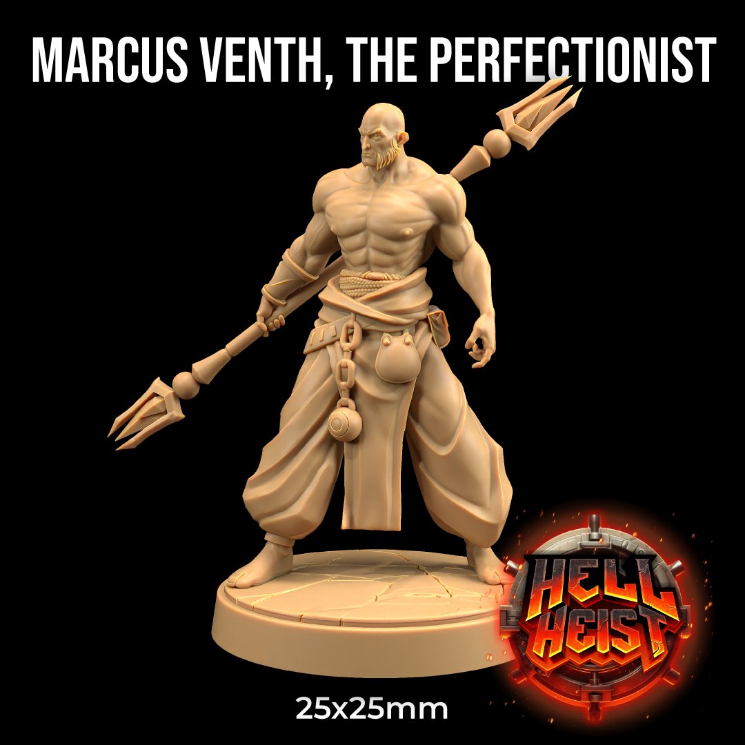 Marcus Venth, The Perefectionist - Human Monk Miniature - Mini Megastore