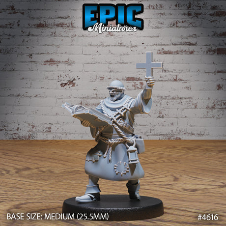 Medieval Cleric Monk Miniatures - Mini Megastore