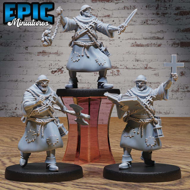 Medieval Cleric Monk Miniatures - Mini Megastore