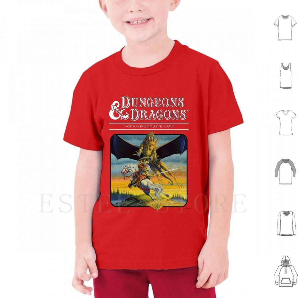 Mens Classic D&D art shirt with dragon - Mini Megastore