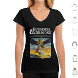 Mens Classic D&D art shirt with dragon - Mini Megastore