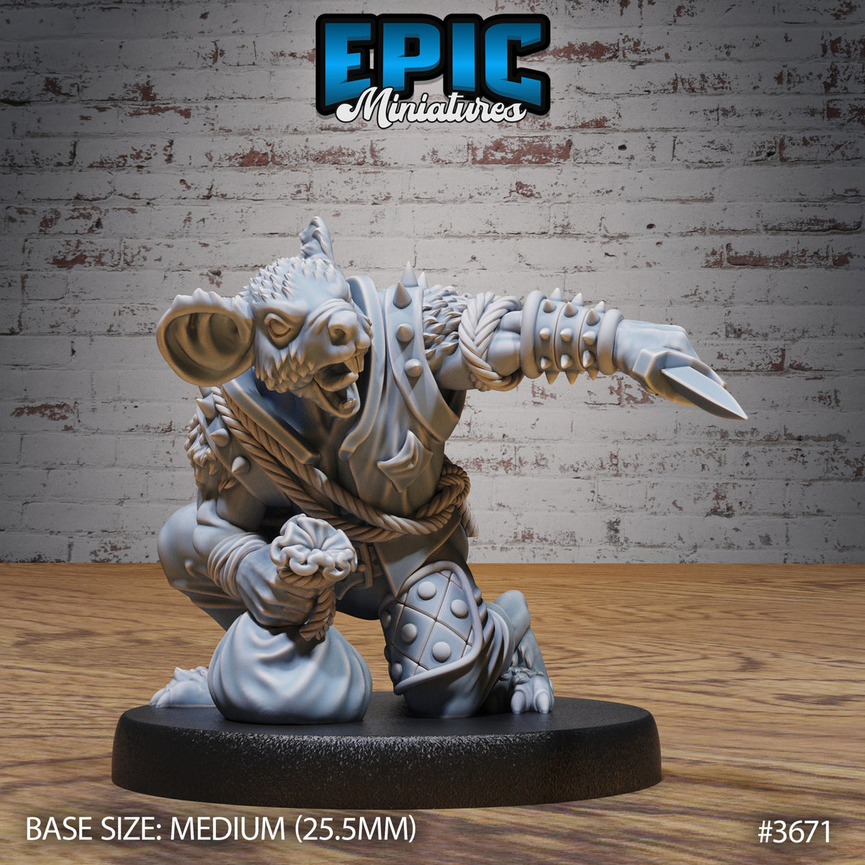 Mice Folk Raider Miniature - Mini Megastore