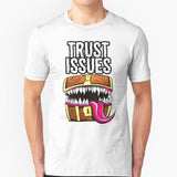 Mimic - Trust Issues Men T-Shirt Soft Comfortable Tops Tshirt Tee Shirt Clothes Pathfinder D20 Rpg Dnd Dragon Black Geek Reaper - Mini Megastore