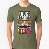 Mimic - Trust Issues Men T-Shirt Soft Comfortable Tops Tshirt Tee Shirt Clothes Pathfinder D20 Rpg Dnd Dragon Black Geek Reaper - Mini Megastore