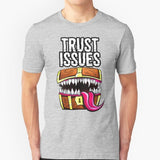 Mimic - Trust Issues Men T-Shirt Soft Comfortable Tops Tshirt Tee Shirt Clothes Pathfinder D20 Rpg Dnd Dragon Black Geek Reaper - Mini Megastore