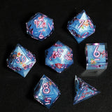 MINI PLANET New Design Layered Dice With Stickers Fuji Lakes DND Dice Set Polyhedral Resin Dice RPG MTG D&amp;D D20 Dice Sharp Edges - Mini Megastore