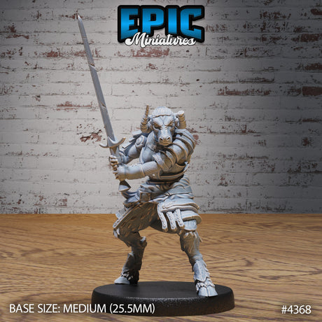 Minotaur Female Warrior Miniatures - Mini Megastore