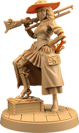 Miss Bell - Female Human Fighter Gunslinger / Artificer Miniature - Mini Megastore