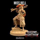 Miss Bell - Female Human Fighter Gunslinger / Artificer Miniature - Mini Megastore