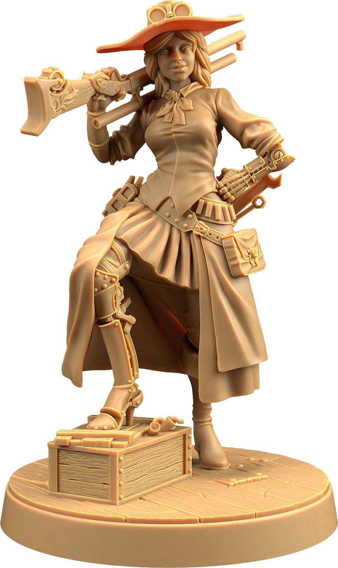 Miss Bell - Female Human Fighter Gunslinger / Artificer Miniature - Mini Megastore