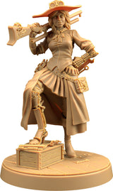 Miss Bell - Female Human Fighter Gunslinger / Artificer Miniature - Mini Megastore