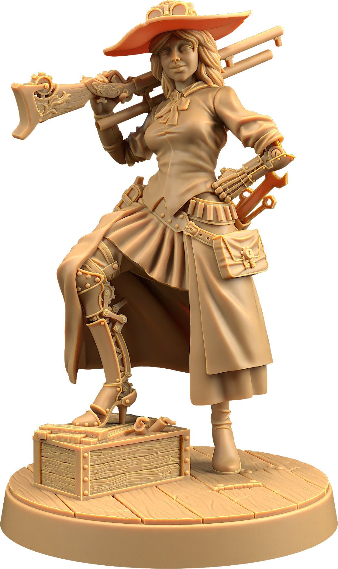 Miss Bell - Female Human Fighter Gunslinger / Artificer Miniature - Mini Megastore