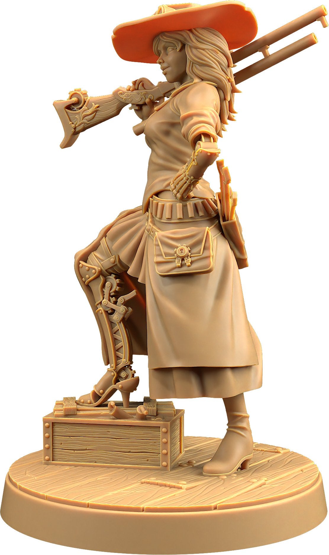 Miss Bell - Female Human Fighter Gunslinger / Artificer Miniature - Mini Megastore