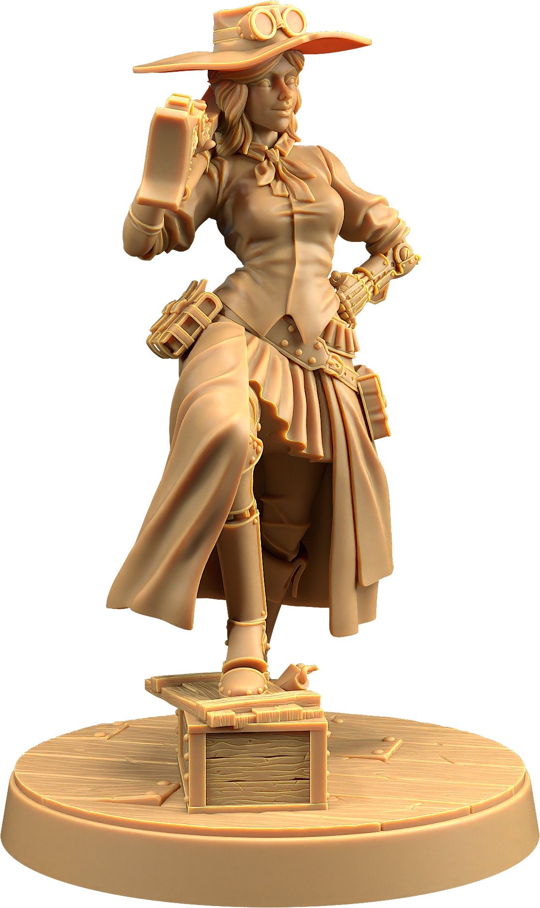 Miss Bell - Female Human Fighter Gunslinger / Artificer Miniature - Mini Megastore