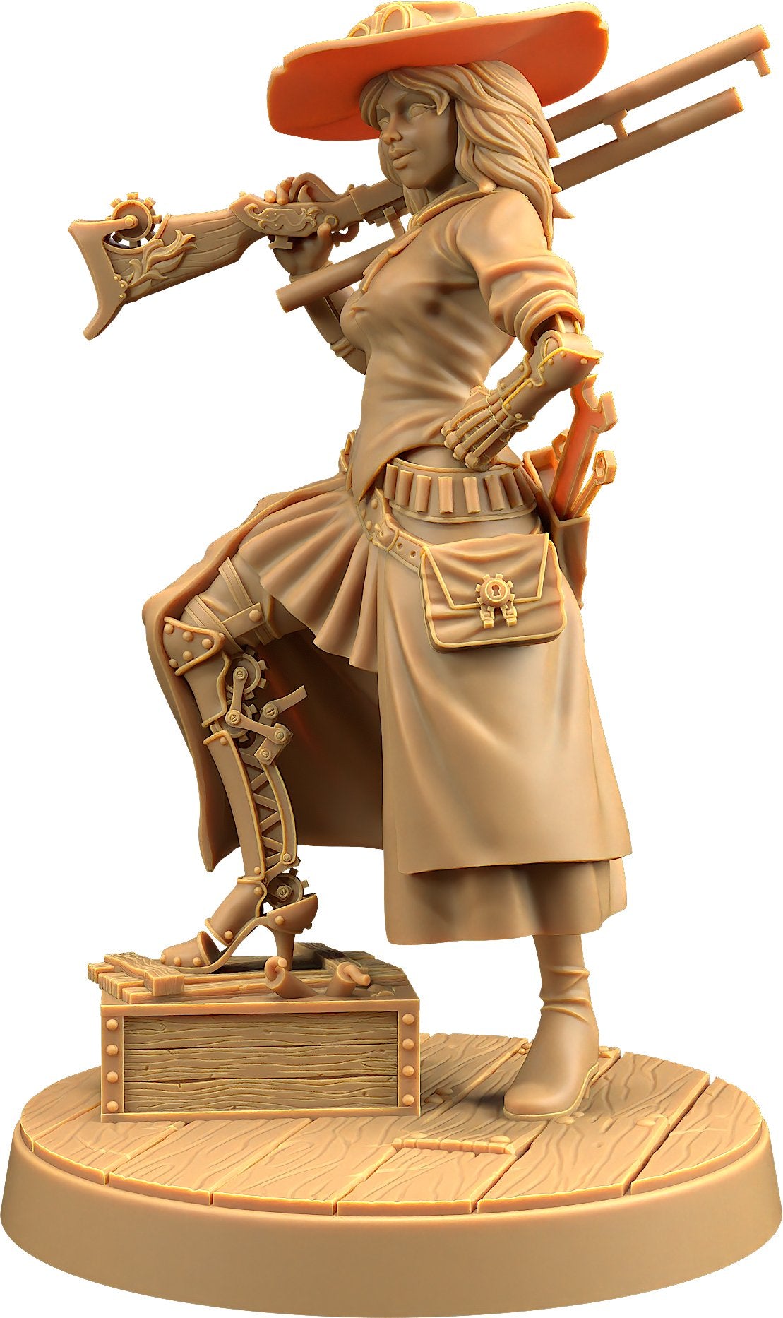 Miss Bell - Female Human Fighter Gunslinger / Artificer Miniature - Mini Megastore