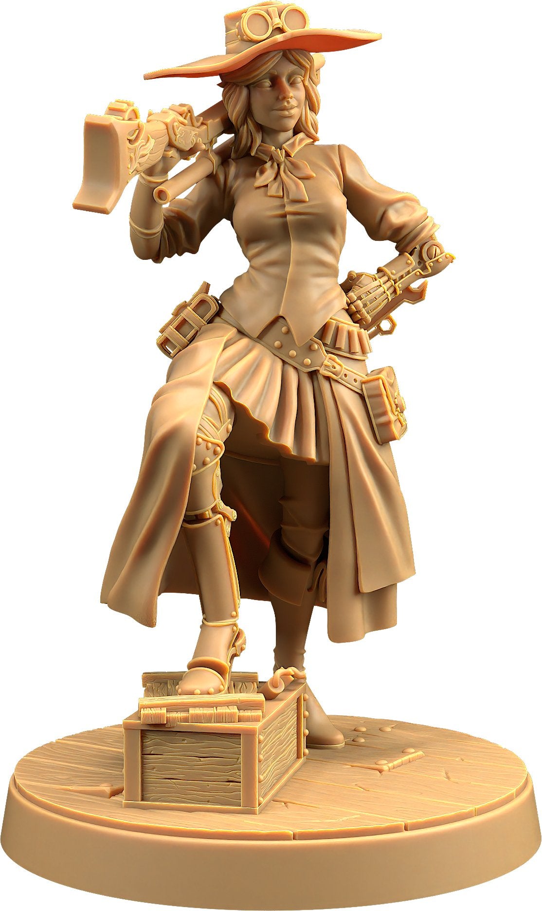 Miss Bell - Female Human Fighter Gunslinger / Artificer Miniature - Mini Megastore