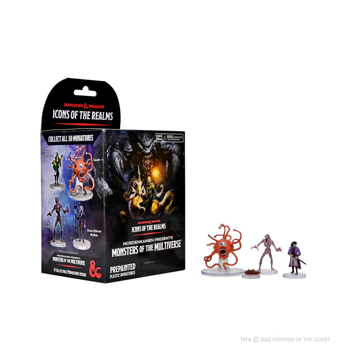 Mordenkainen Presents Monsters of the Multiverse Brick: D&D Icons of the Realms Miniatures pack of 8 Boosters - Mini Megastore
