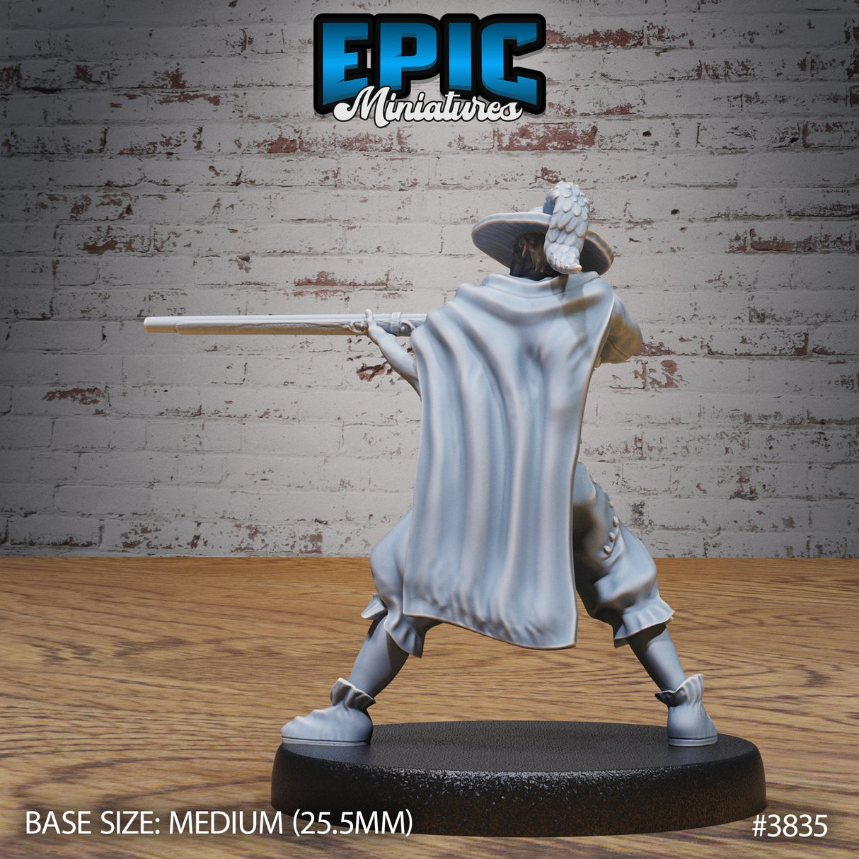 Musketeer Adventurer Miniature - Mini Megastore