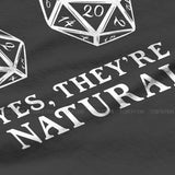 Natural 20 Dice Shirt "Yes They're Natural" - Mini Megastore