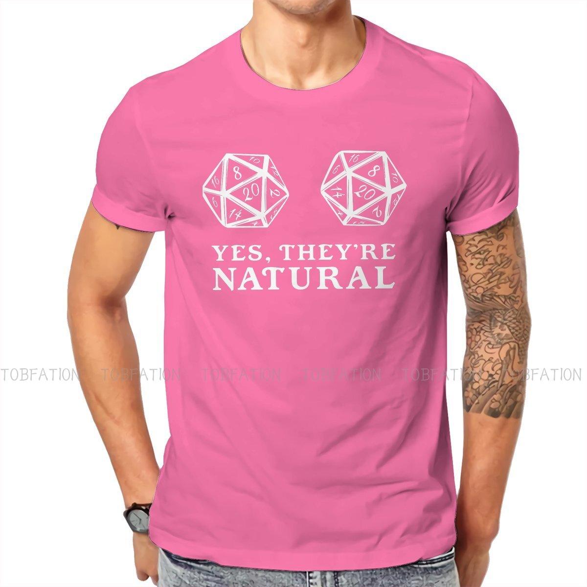 Natural 20 Dice Shirt "Yes They're Natural" - Mini Megastore