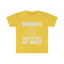 "Nerds are dicy at best" Unisex Softstyle T-Shirt - Mini Megastore