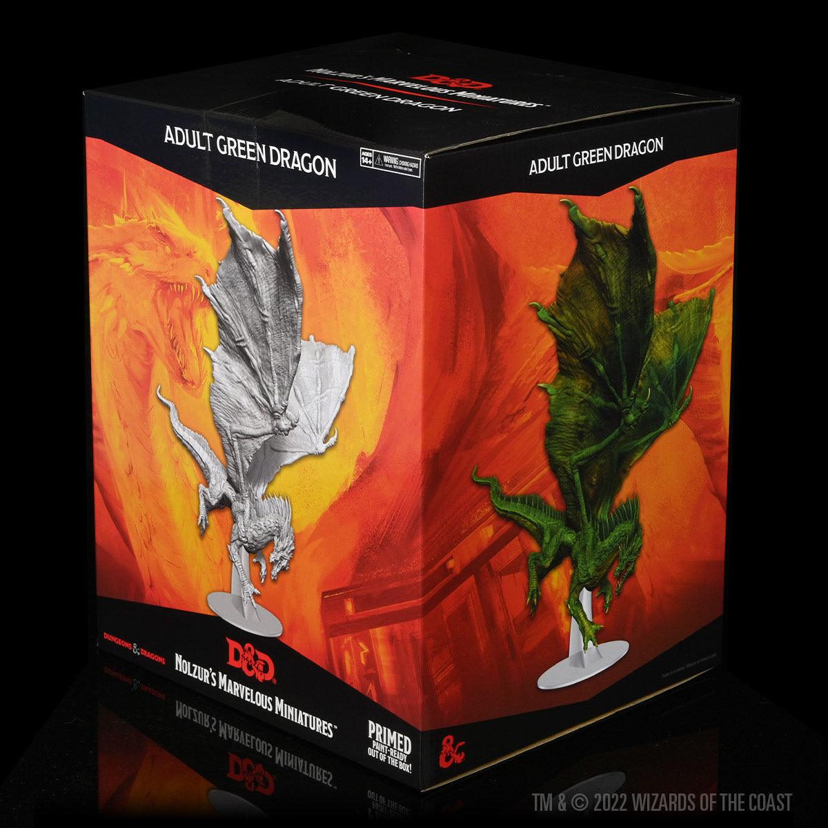 Nolzur's Marvelous Miniatures: Adult Green Dragon Miniature - Mini Megastore