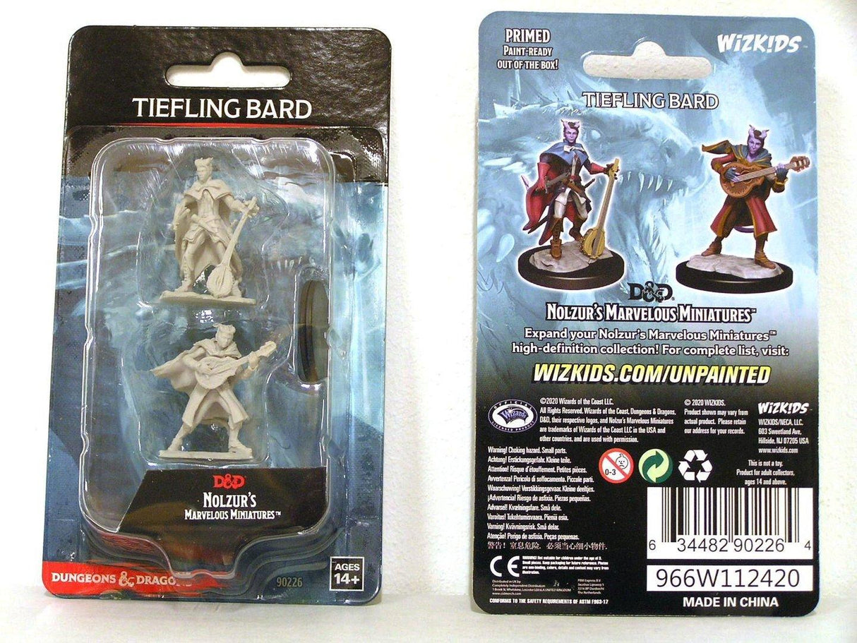 Nolzur's Marvelous Miniatures: Tiefling Bard Female Miniatures Pack of 2 - Mini Megastore