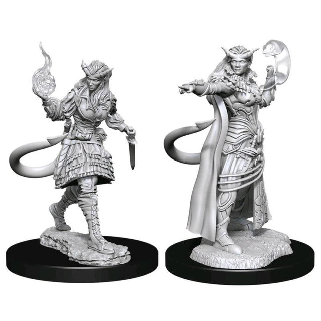 Nolzurs Marvelous Miniatures - Tiefling Sorcerer Female Miniatures Pack of 2 - Mini Megastore