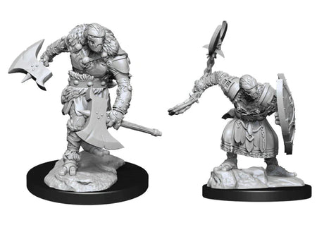 Nolzur's Marvelous Miniatures: Warforged Barbarian Miniatures Pack of 2 - Mini Megastore