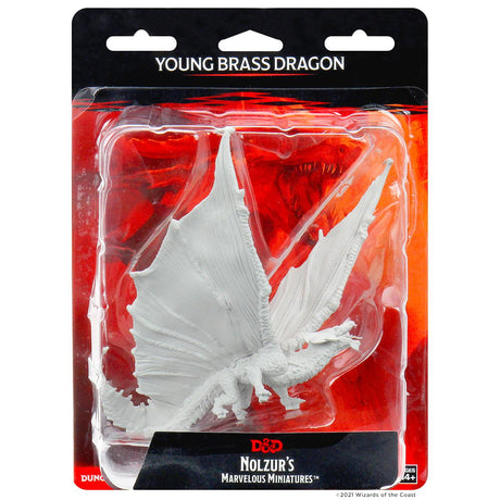 Nolzur's Marvelous Miniatures: Young Brass Dragon Miniature - Mini Megastore