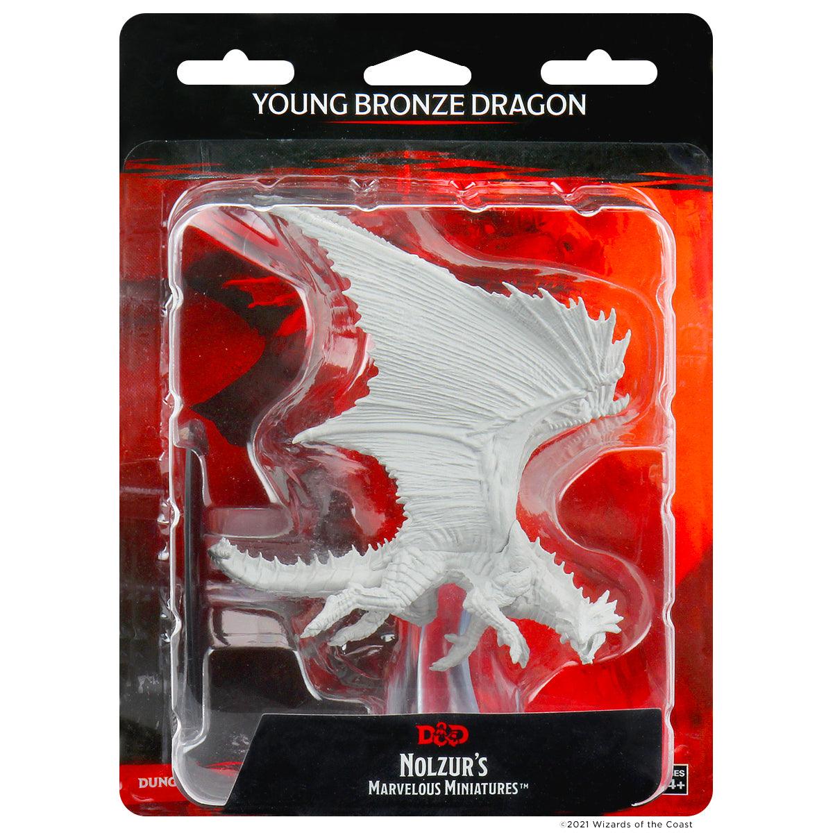 Nolzur's Marvelous Miniatures: Young Bronze Dragon Miniature - Mini Megastore