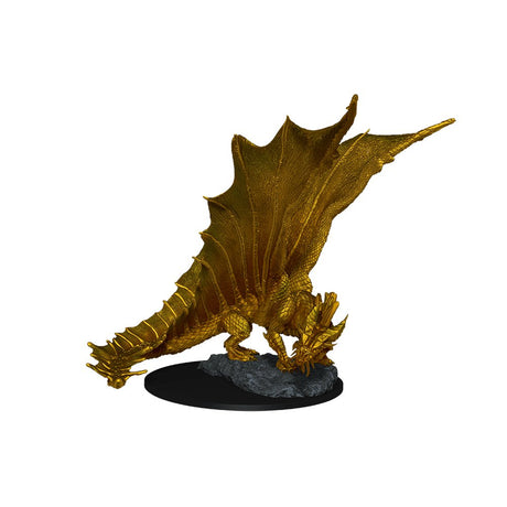 Nolzur's Marvelous Miniatures: Young Gold Dragon Miniature - Mini Megastore