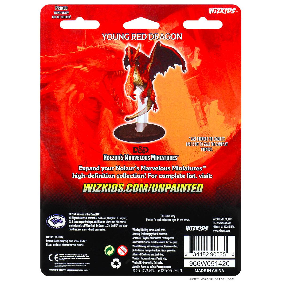 Nolzur's Marvelous Miniatures: Young Red Dragon Miniature - Mini Megastore