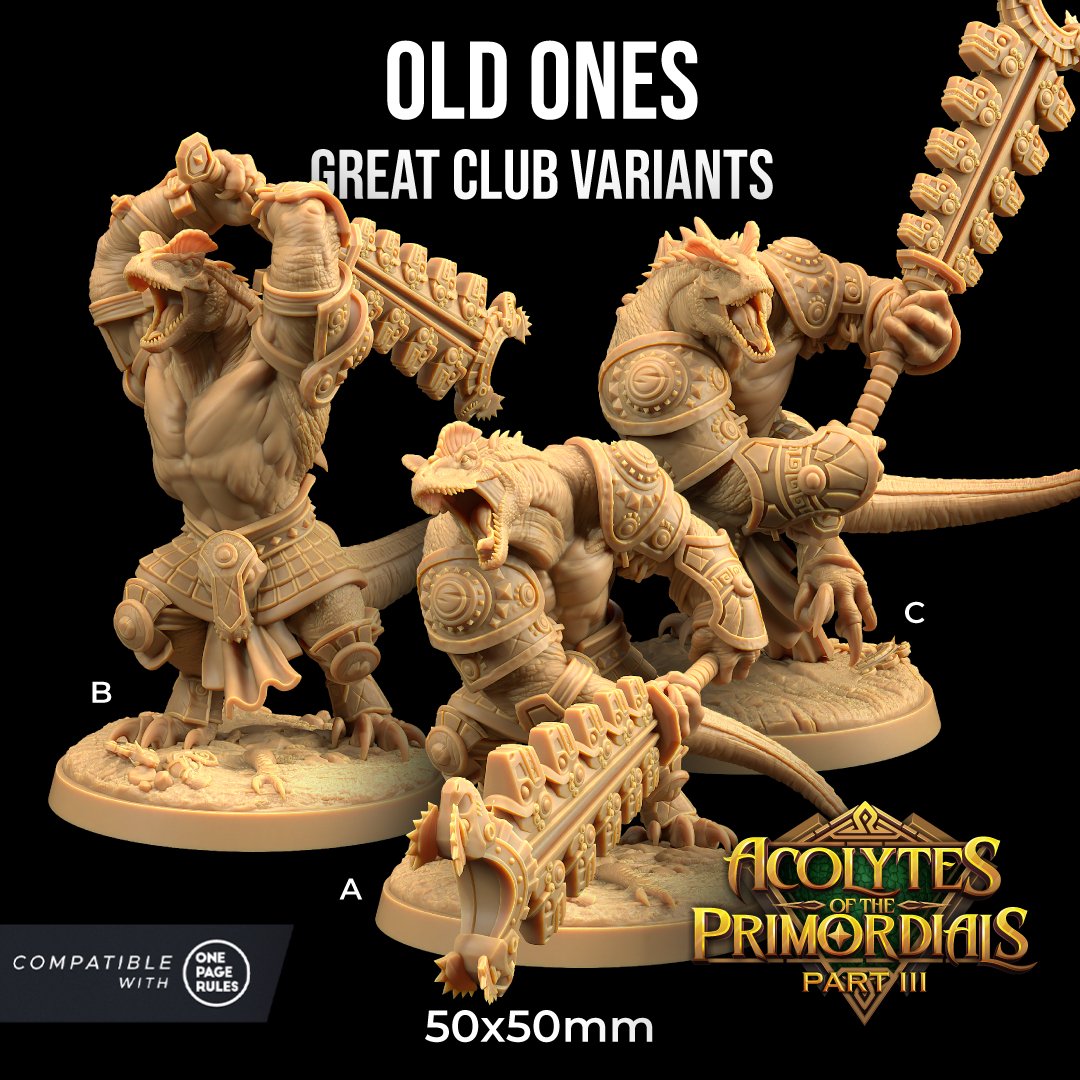 Old Ones - Dinofolk Barbarian Miniatures - Mini Megastore