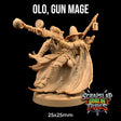 Olo The Gunmage - Humanoid gunslinger Miniature - Mini Megastore