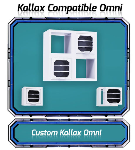 Omni Kallax - Custom 3D Printed Display Case for the Ikea Kallax - Mini Megastore