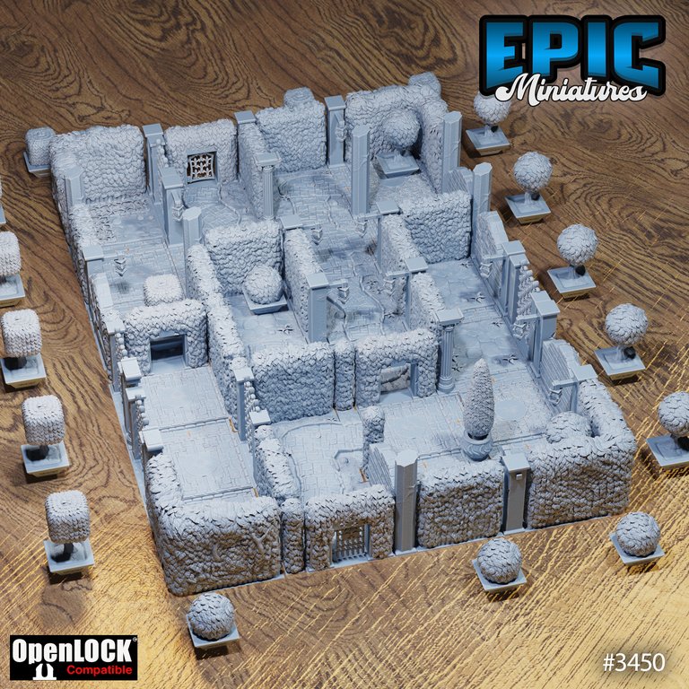 OPENLOCK Tiles - Chivalry Garden Set - Mini Megastore