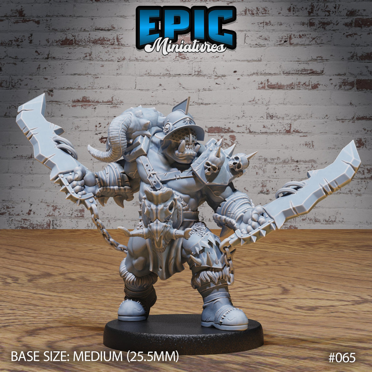 Orc Gladiator Champion Miniature - Mini Megastore