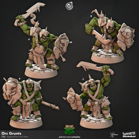 Orc Grunt Miniature - Mini Megastore