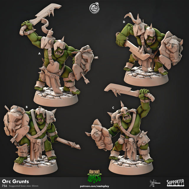 Orc Grunt Miniature - Mini Megastore