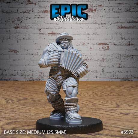 Orc Villager Bard Miniature - Mini Megastore