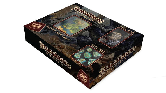 Paizo Pathfinder Bundle (Dice Set, Dice Bag, & Dice Tray) - Mini Megastore