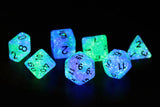 Peacock Glowworm Dice Set - Mini Megastore