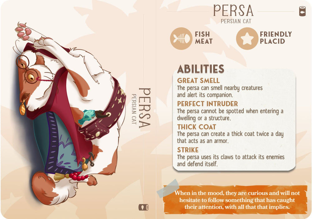 Persa the Persian Cat Companion Miniature - Mini Megastore