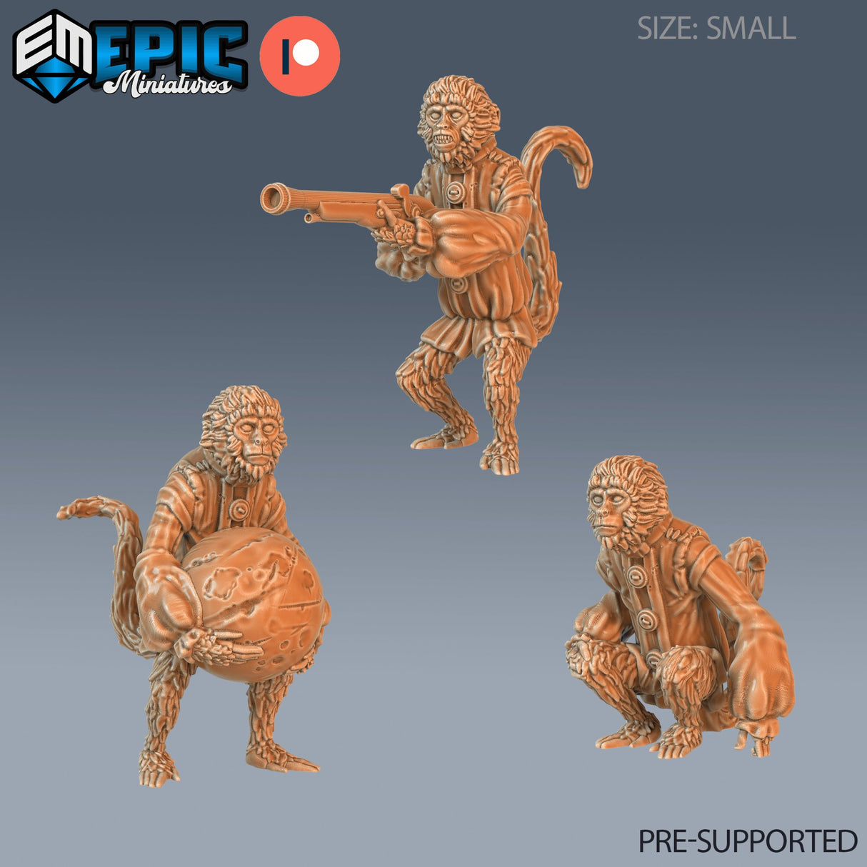 Pirate Monkey Miniature - Mini Megastore