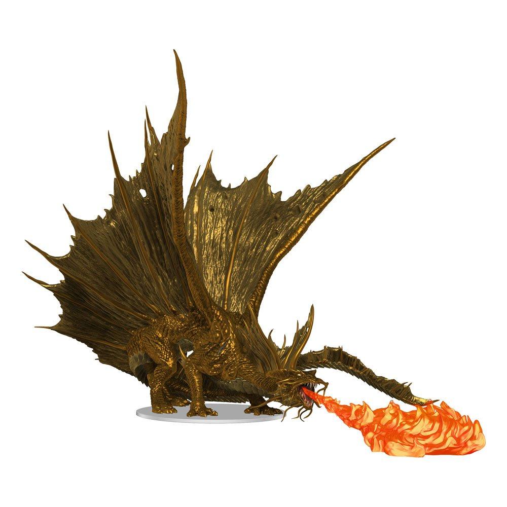 Pre-Painted Adult Gold Dragon Miniature - Icons of the Realms - Mini Megastore