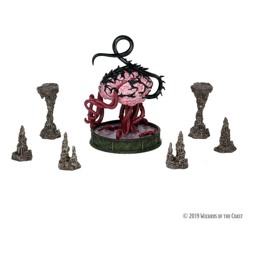 Pre-Painted Elder Brain Miniature with Stagmites - Icons of the Realms - Mini Megastore