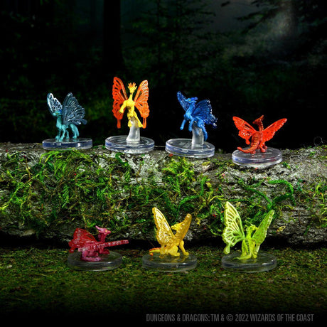 Pre-painted Faerie Dragons Miniatures, Set of 7 - Icons of the Realms - Mini Megastore